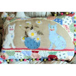 China Cats Applique Cushion Cover
