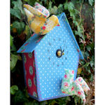 Fabric Birdhouse Clock