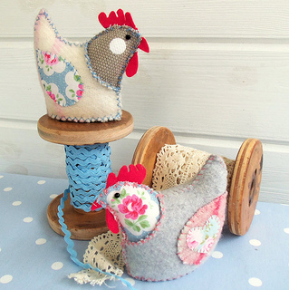 French Hens Softies by Bustle & Sew