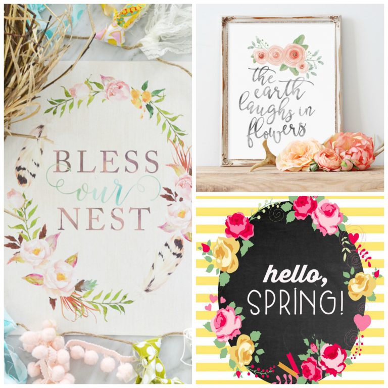 10 Free Spring Printables – Bustle &amp; Sew