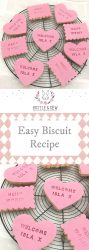 Easy Biscuit Recipe from Bustle & Sew