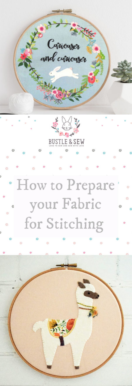 Hand Embroidery: How to prepare your fabric before stitching – Bustle & Sew