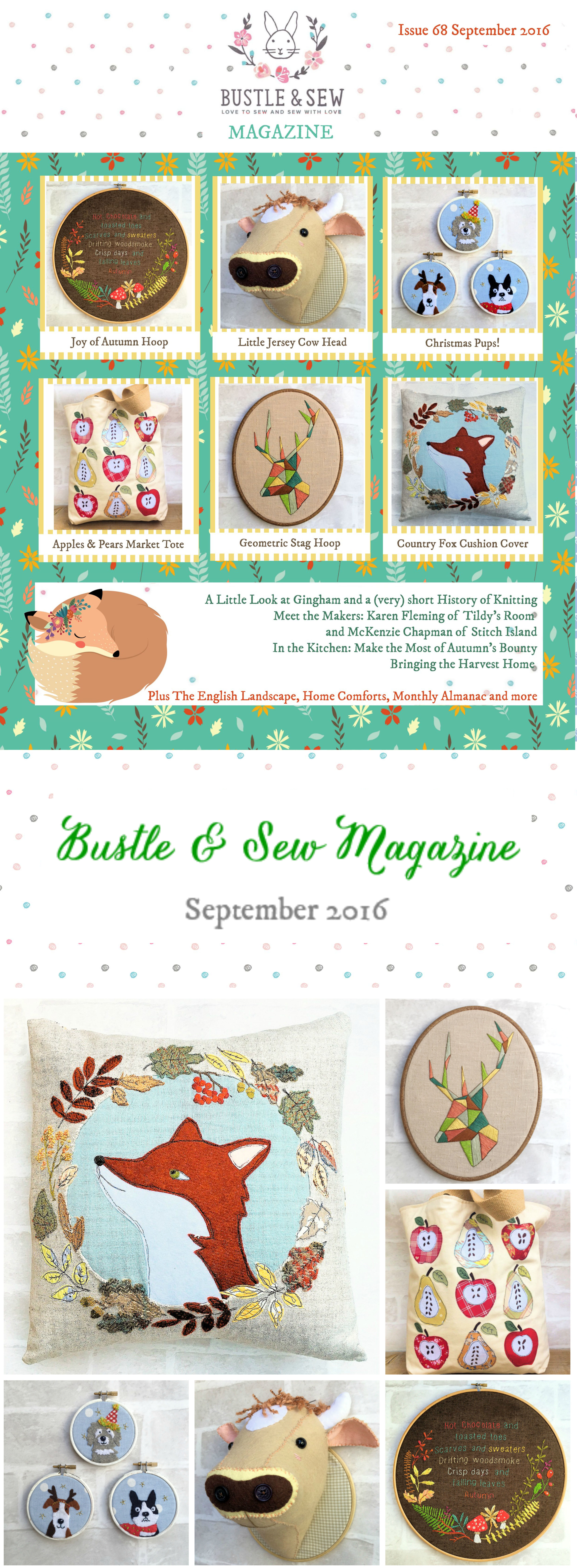 Bustle & Sew Magazine: September 2016