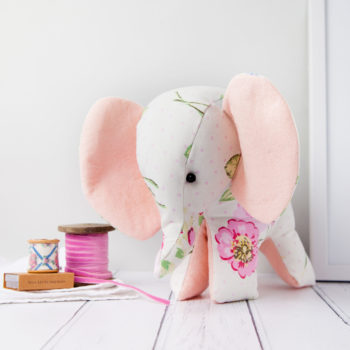 Flora the Elephant Softie Kit – Bustle & Sew