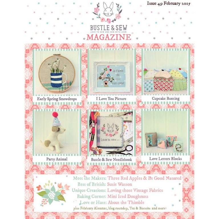Bustle & Sew Magazine Issue 49: February 2015 By Helen