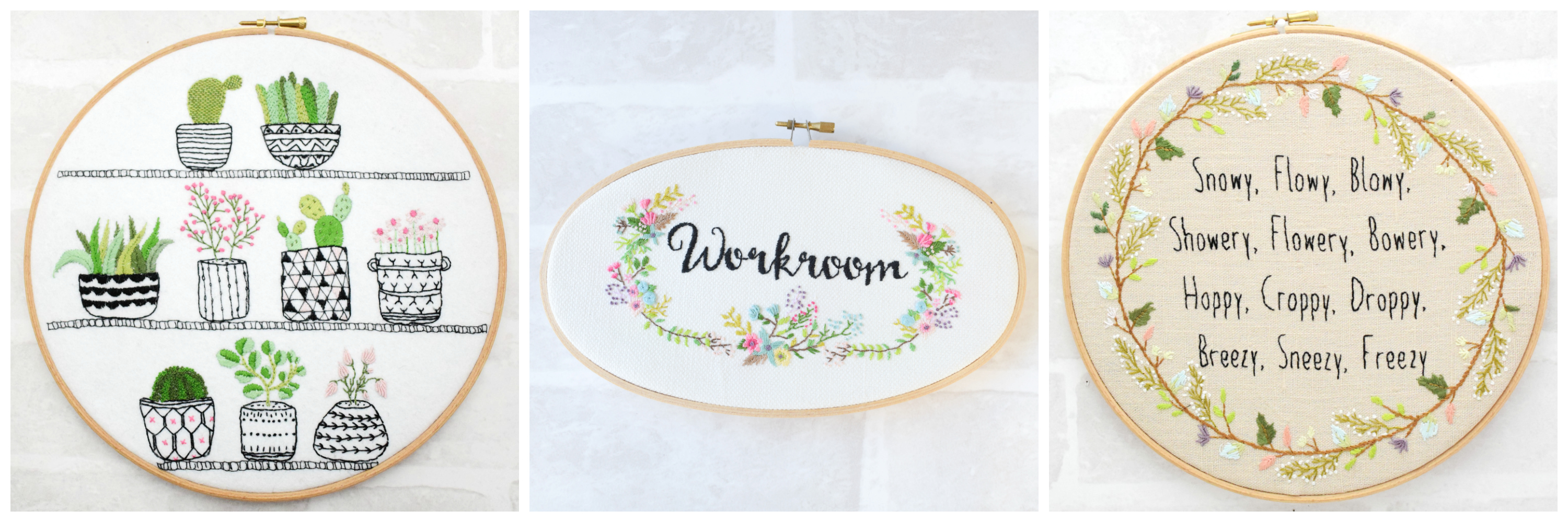Embroidery from Bustle & Sew